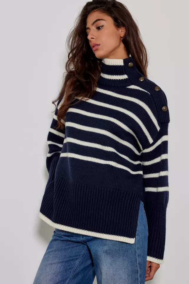 Sweaters And Vests | Five Jeans PULL MARINIERE SANS BADGE