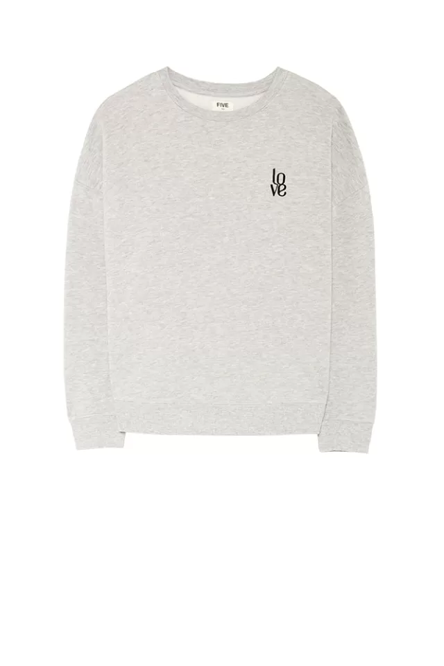 Sweatshirts | Five Jeans SWEAT LOVE Mottledgrey