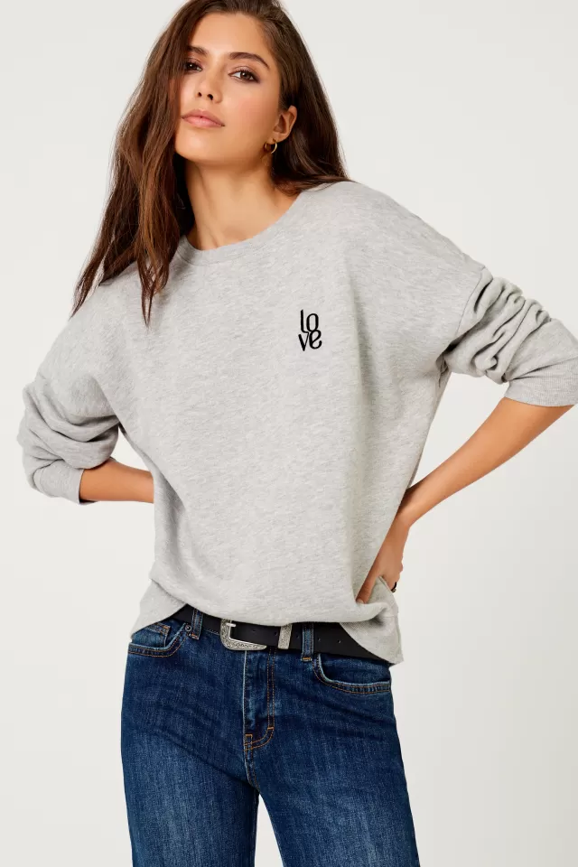 Sweatshirts | Five Jeans SWEAT LOVE Mottledgrey