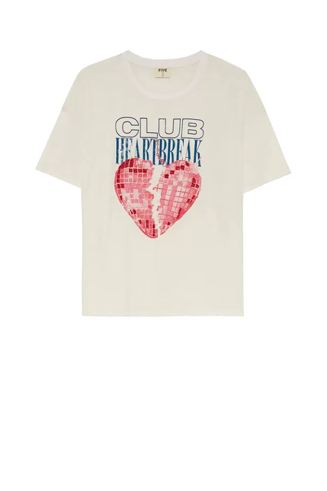 Tee-shirts | Five Jeans TEE SHIRT CLUB HEARTBREAK