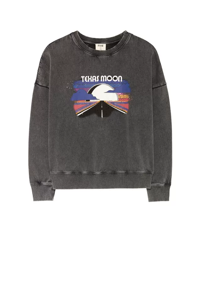 Sweatshirts | Five Jeans TEXAS MOON SWEATSHIRT Steel